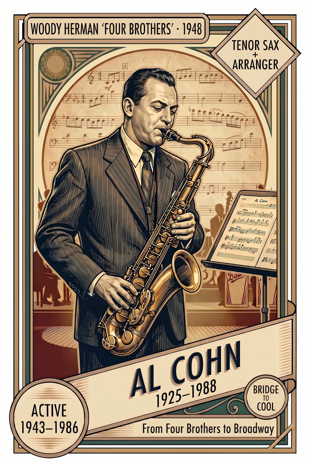 Al Cohn front of card