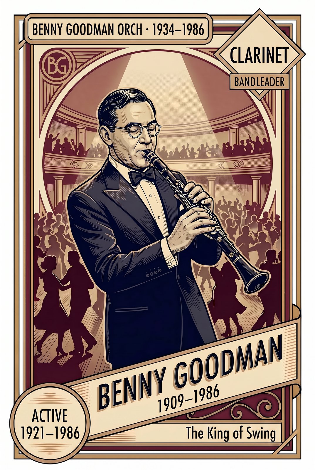 Benny Goodman front of card