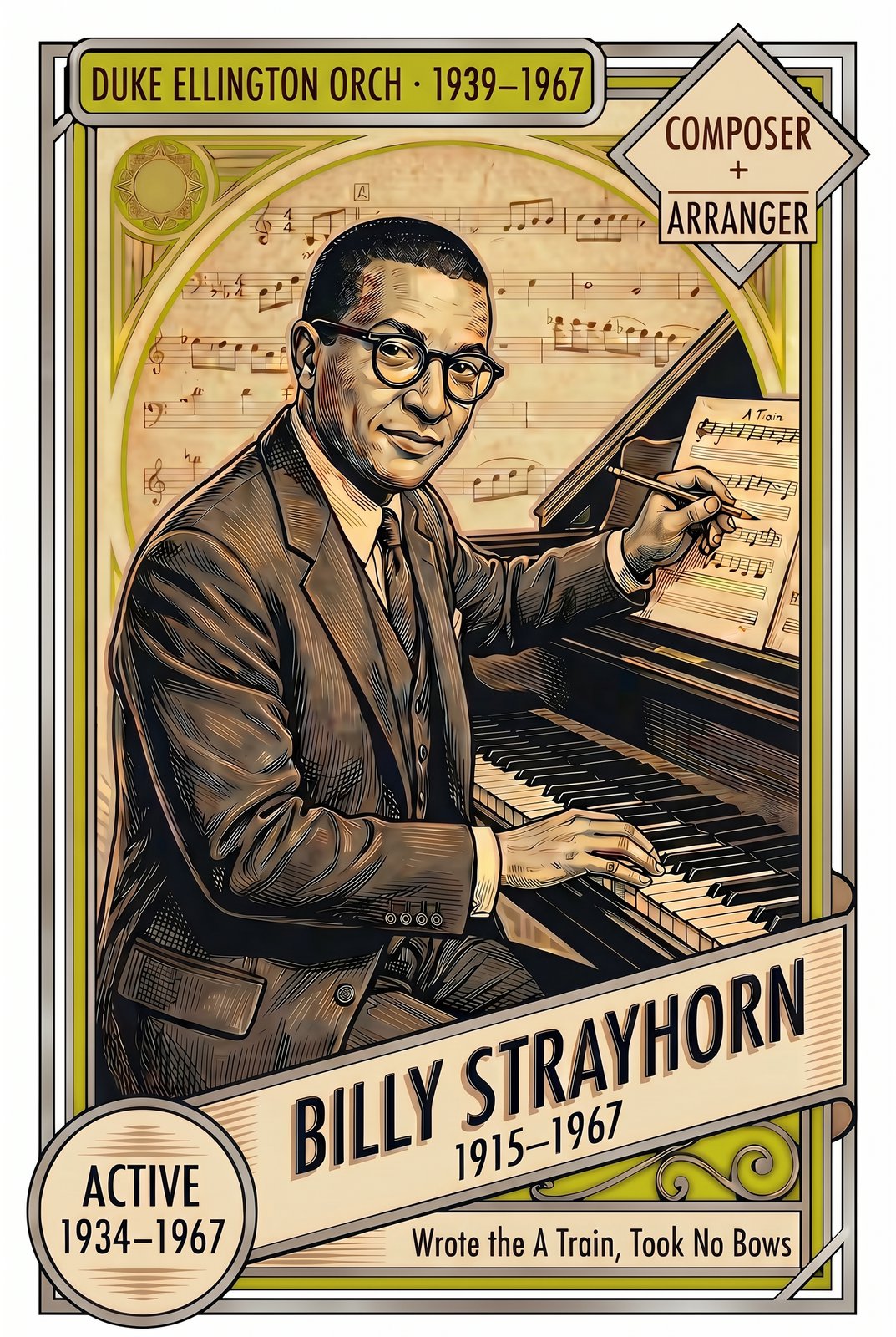Billy Strayhorn front of card