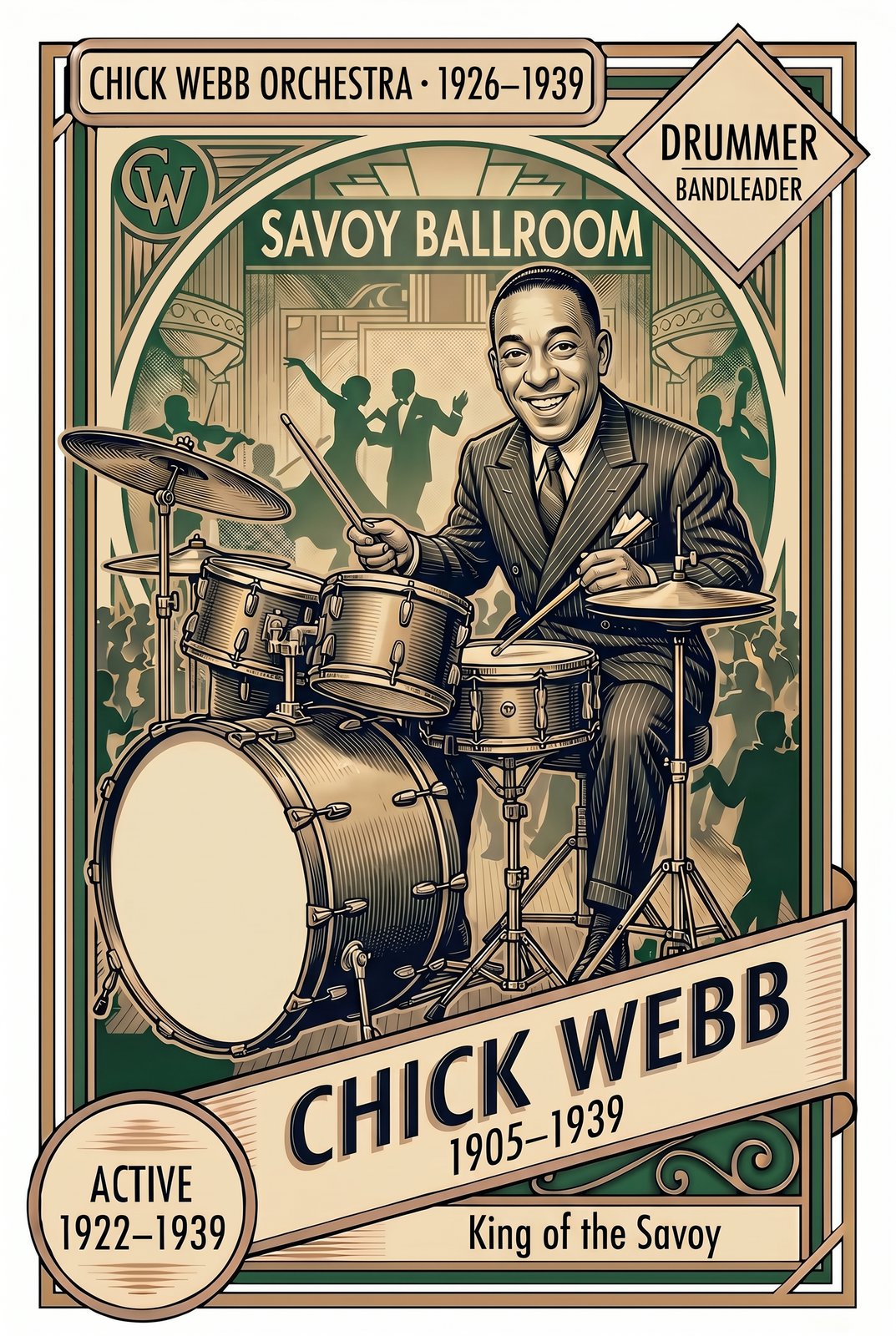 Chick Webb front of card