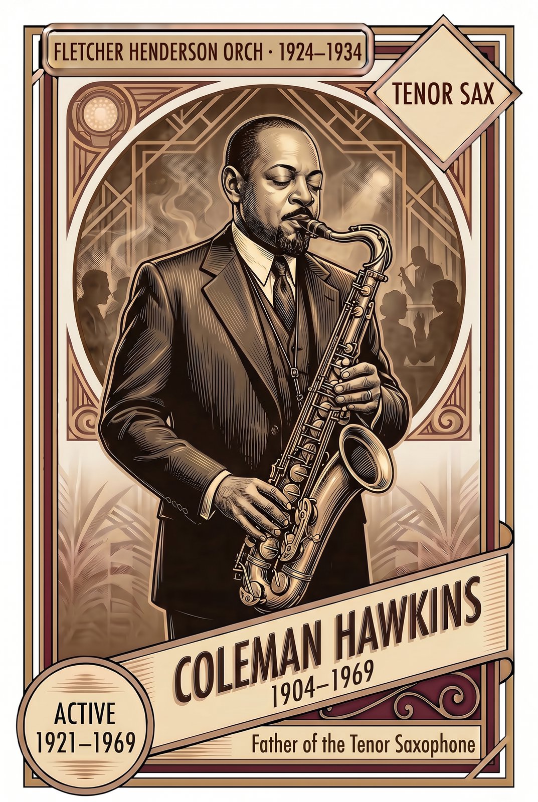 Coleman Hawkins front of card