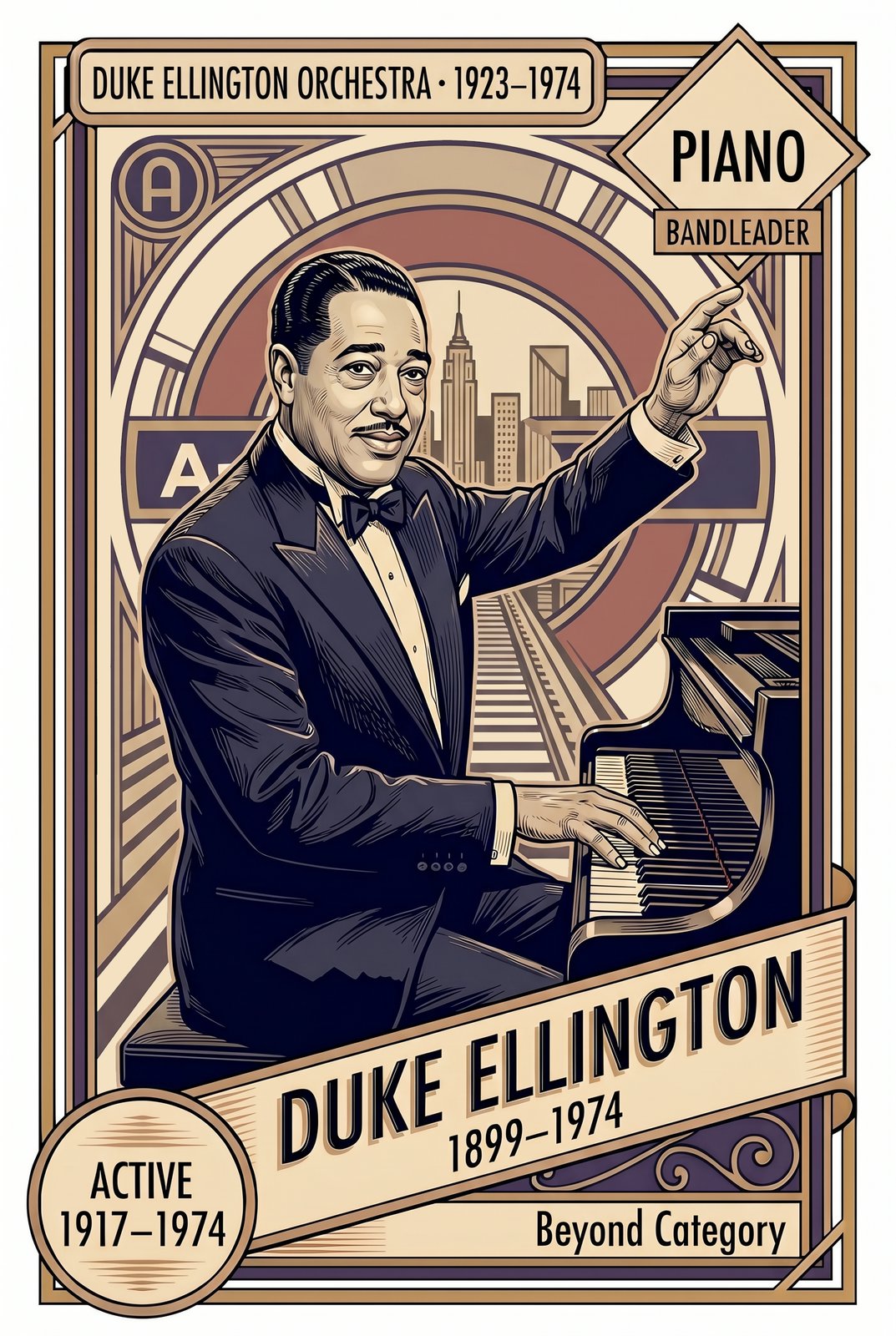 Duke Ellington front of card