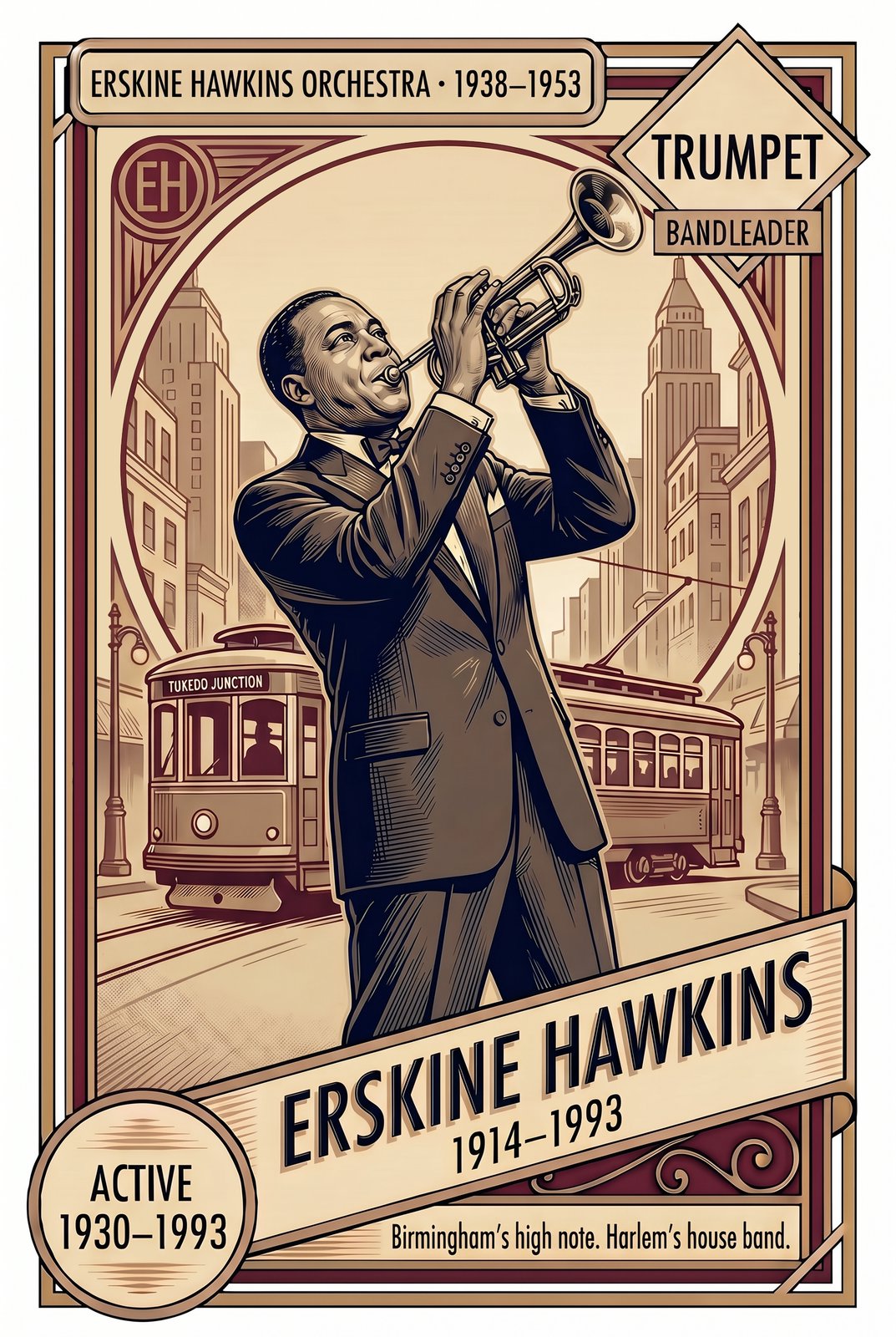 Erskine Hawkins front of card
