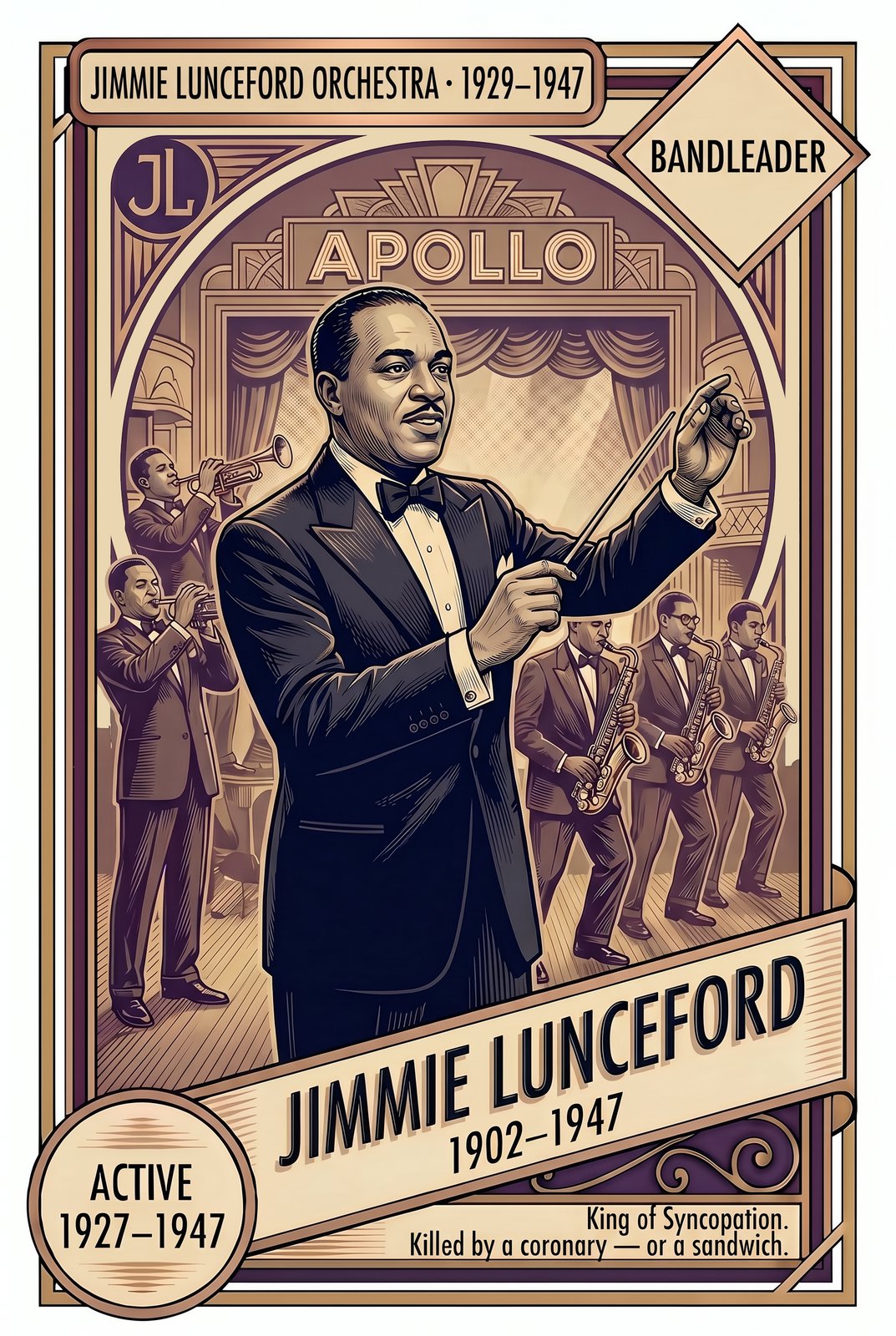 Jimmie Lunceford front of card